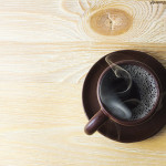 "Чашка горячего кофе" рекламный фото натюрморт.